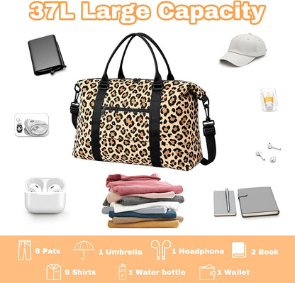 Weekender Duffel Bags for Women, Purple Travel Totes Bag for Airplane Essentials, Overnight Bags for Women with Trolley Sleeve, Large Carry On Hospital Bag for Labor and Delivery, Sport, Gym