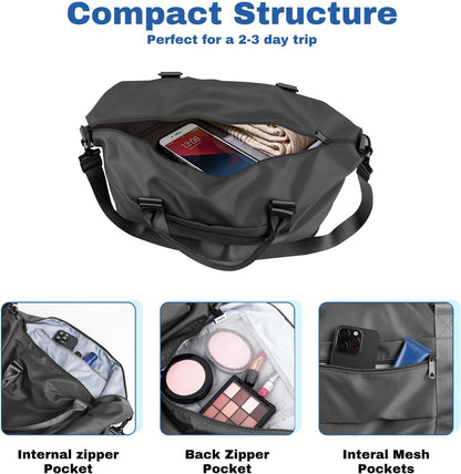 Weekender Duffel Bags for Women, Purple Travel Totes Bag for Airplane Essentials, Overnight Bags for Women with Trolley Sleeve, Large Carry On Hospital Bag for Labor and Delivery, Sport, Gym
