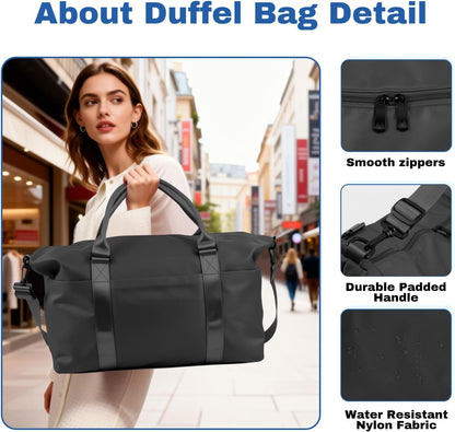 Weekender Duffel Bags for Women, Purple Travel Totes Bag for Airplane Essentials, Overnight Bags for Women with Trolley Sleeve, Large Carry On Hospital Bag for Labor and Delivery, Sport, Gym