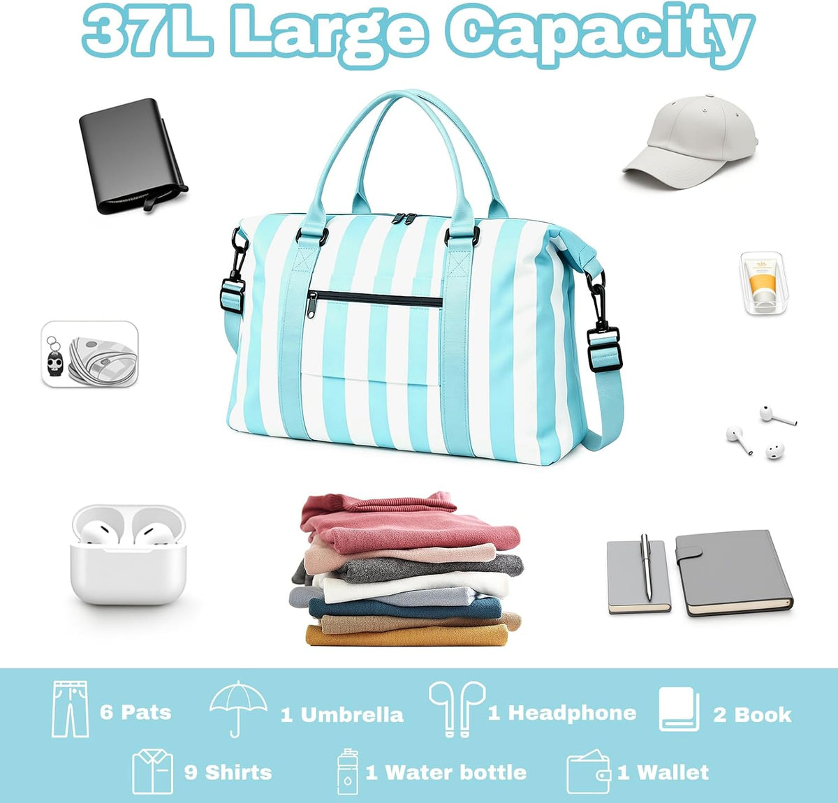 Weekender Duffel Bags for Women, Purple Travel Totes Bag for Airplane Essentials, Overnight Bags for Women with Trolley Sleeve, Large Carry On Hospital Bag for Labor and Delivery, Sport, Gym