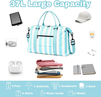 Weekender Duffel Bags for Women, Purple Travel Totes Bag for Airplane Essentials, Overnight Bags for Women with Trolley Sleeve, Large Carry On Hospital Bag for Labor and Delivery, Sport, Gym