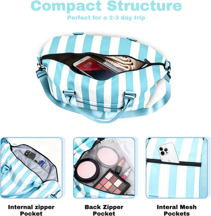 Weekender Duffel Bags for Women, Purple Travel Totes Bag for Airplane Essentials, Overnight Bags for Women with Trolley Sleeve, Large Carry On Hospital Bag for Labor and Delivery, Sport, Gym