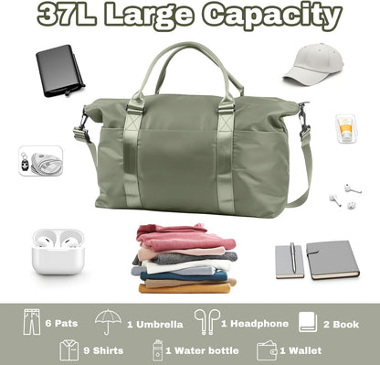 Weekender Duffel Bags for Women, Purple Travel Totes Bag for Airplane Essentials, Overnight Bags for Women with Trolley Sleeve, Large Carry On Hospital Bag for Labor and Delivery, Sport, Gym