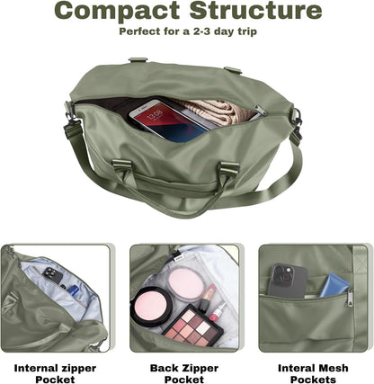 Weekender Duffel Bags for Women, Purple Travel Totes Bag for Airplane Essentials, Overnight Bags for Women with Trolley Sleeve, Large Carry On Hospital Bag for Labor and Delivery, Sport, Gym
