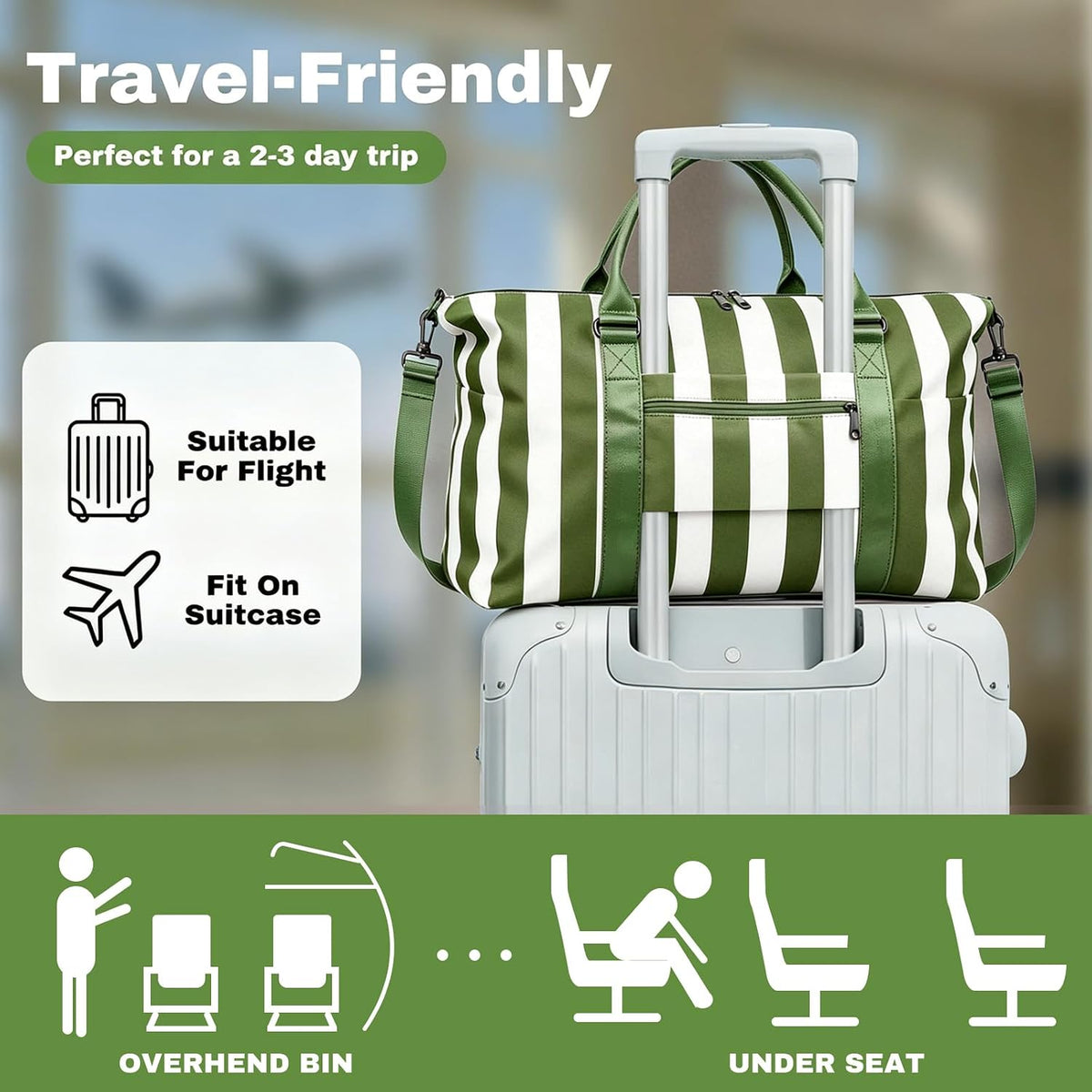 Weekender Duffel Bags for Women, Purple Travel Totes Bag for Airplane Essentials, Overnight Bags for Women with Trolley Sleeve, Large Carry On Hospital Bag for Labor and Delivery, Sport, Gym