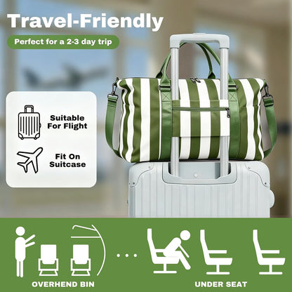 Weekender Duffel Bags for Women, Purple Travel Totes Bag for Airplane Essentials, Overnight Bags for Women with Trolley Sleeve, Large Carry On Hospital Bag for Labor and Delivery, Sport, Gym