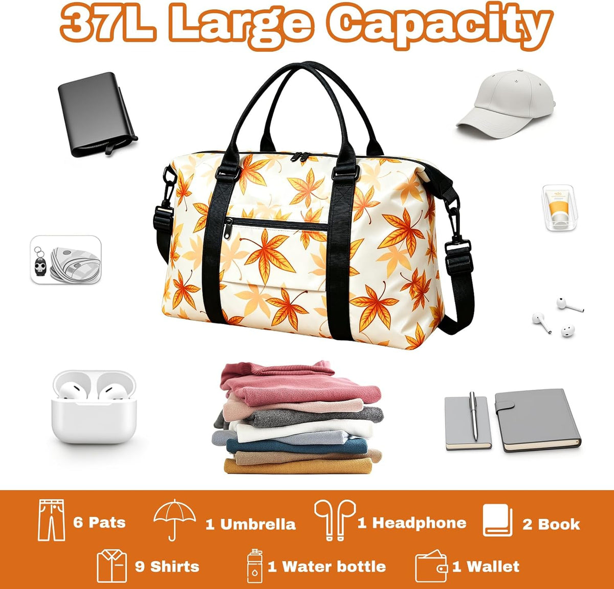 Weekender Duffel Bags for Women, Purple Travel Totes Bag for Airplane Essentials, Overnight Bags for Women with Trolley Sleeve, Large Carry On Hospital Bag for Labor and Delivery, Sport, Gym