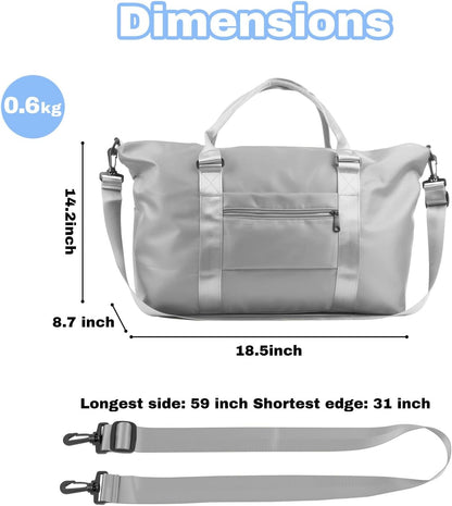 Weekender Duffel Bags for Women, Purple Travel Totes Bag for Airplane Essentials, Overnight Bags for Women with Trolley Sleeve, Large Carry On Hospital Bag for Labor and Delivery, Sport, Gym