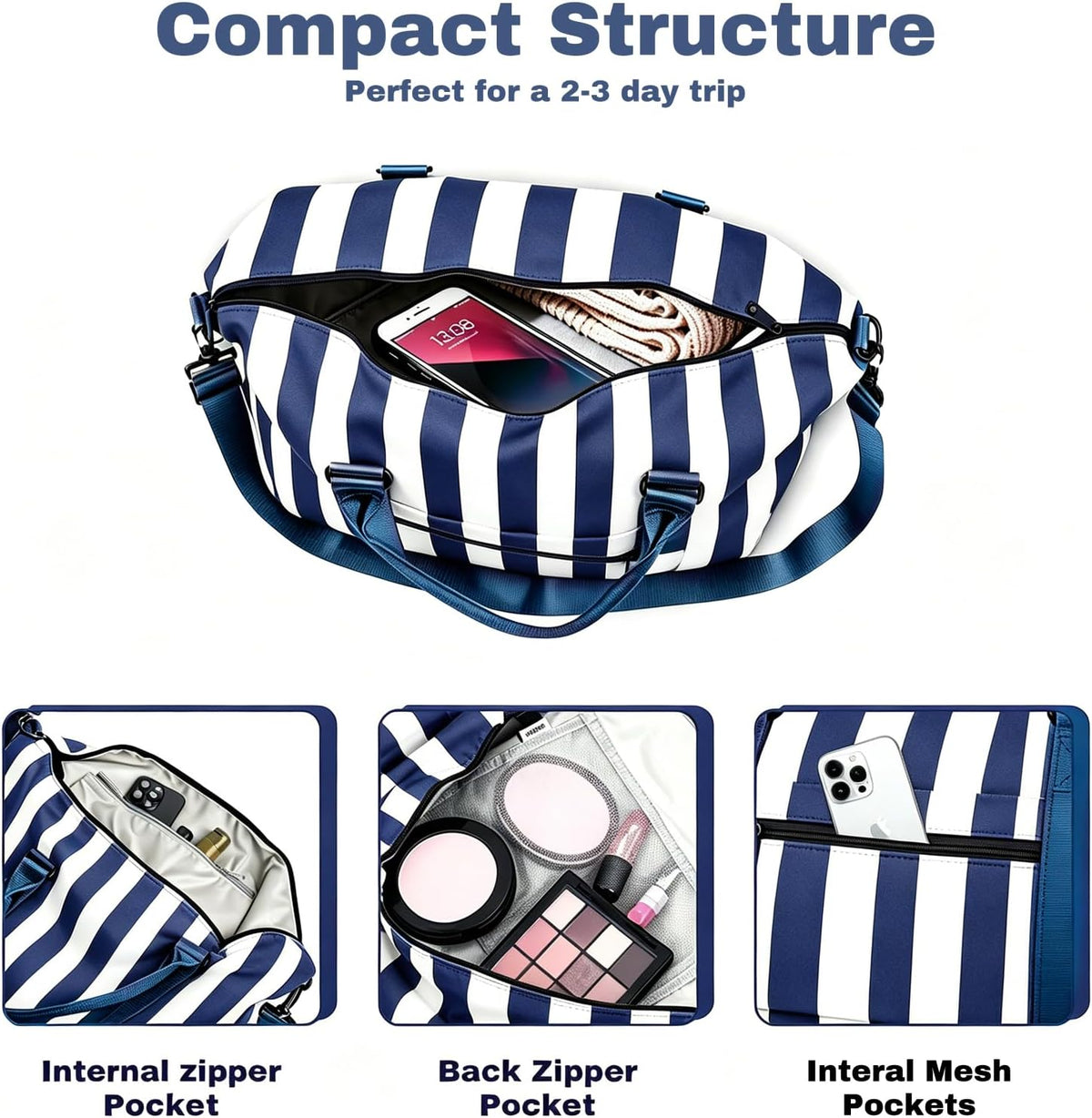 Weekender Duffel Bags for Women, Purple Travel Totes Bag for Airplane Essentials, Overnight Bags for Women with Trolley Sleeve, Large Carry On Hospital Bag for Labor and Delivery, Sport, Gym