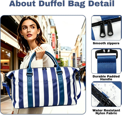 Weekender Duffel Bags for Women, Purple Travel Totes Bag for Airplane Essentials, Overnight Bags for Women with Trolley Sleeve, Large Carry On Hospital Bag for Labor and Delivery, Sport, Gym