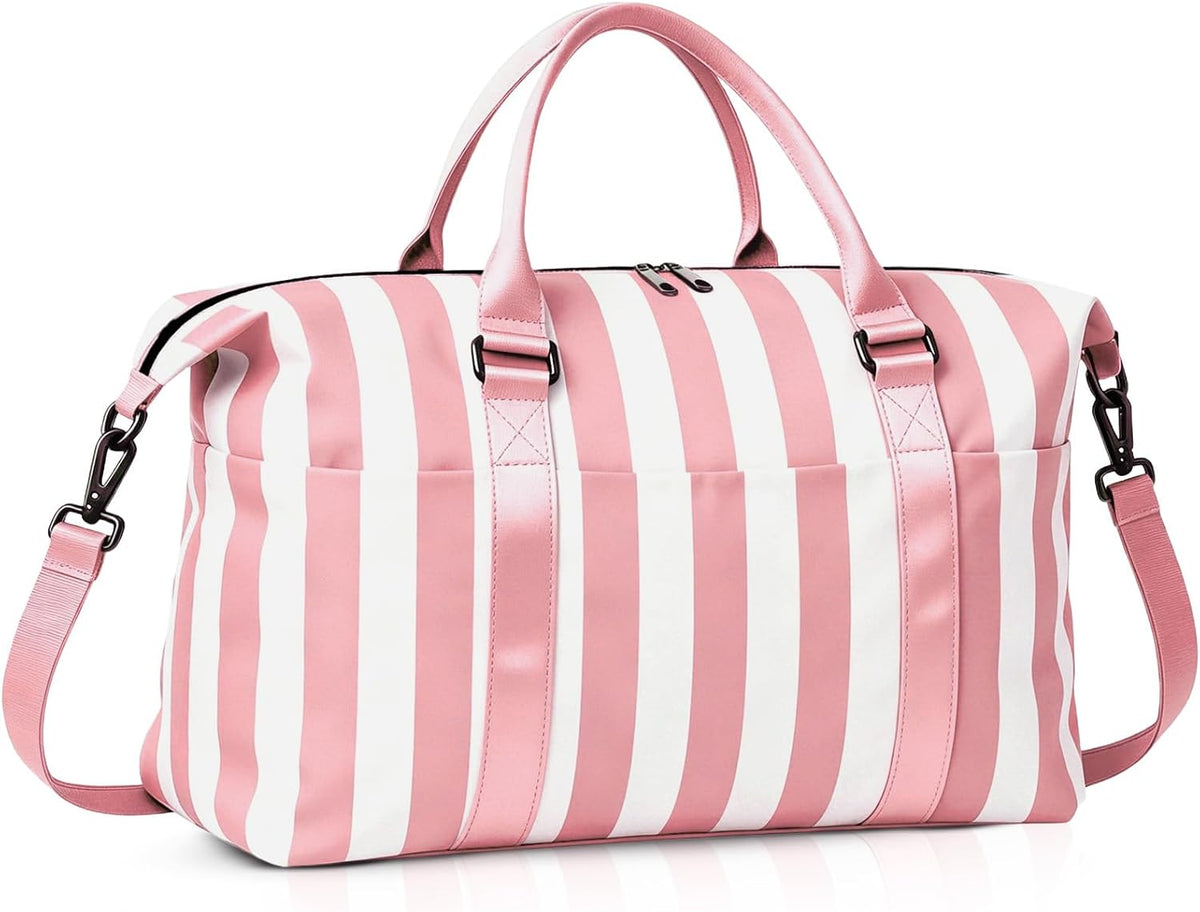 Weekender Duffel Bags for Women, Purple Travel Totes Bag for Airplane Essentials, Overnight Bags for Women with Trolley Sleeve, Large Carry On Hospital Bag for Labor and Delivery, Sport, Gym