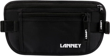 Money Belt for Travel, Slim RFID Blocking Women and Men Hidden Travel Pouch Under Clothes, Passport Holder Protect Cash, Documents, Credit Card, Bonus 2 RFID Sleeves
