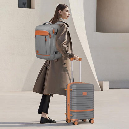 Expandable Carry on Luggage Sets Airline Approved, Lightweight Hard Shell 20 Inch Carry-on Suitcase with Spinner Wheels