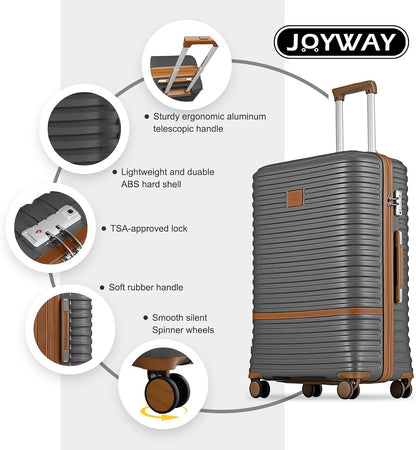 Expandable Carry on Luggage Sets Airline Approved, Lightweight Hard Shell 20 Inch Carry-on Suitcase with Spinner Wheels