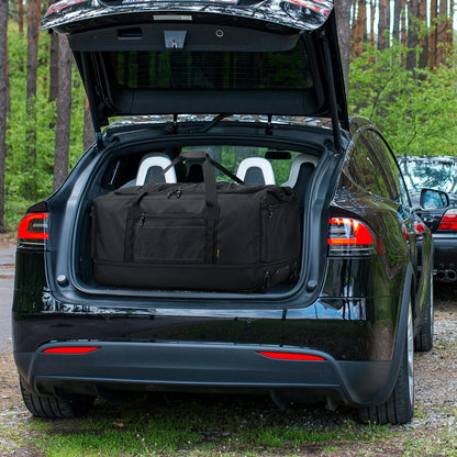 Collapsible Duffle Bag with Wheels 130-170L Extra Large Expandable Travel Duffel Bag for Men Women Heavy Duty Military Duffle Bag for Camping Rolling Foldable Carry On Luggage, Brown