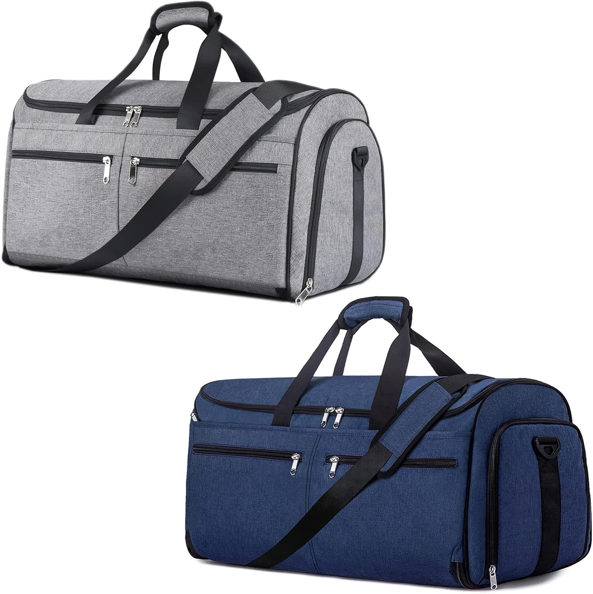 Garment Duffle Bags for Travel, Convertible Carry on Garment Duffel Bag for Men Women, Shoe Compartment, 2 in 1 Hanging Dress Suitcase Suit Travel Bags