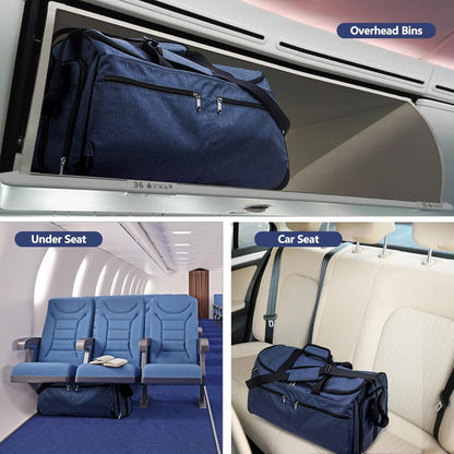 Garment Duffle Bags for Travel, Convertible Carry on Garment Duffel Bag for Men Women, Shoe Compartment, 2 in 1 Hanging Dress Suitcase Suit Travel Bags