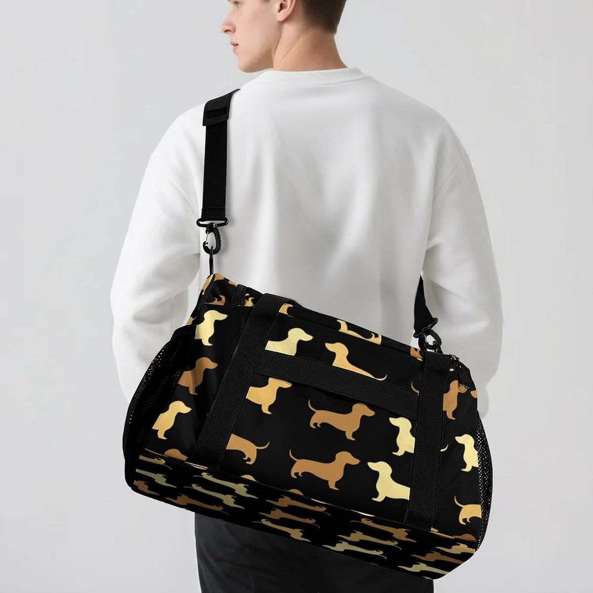 Gym and Travel Weekender Bag Duffel Sports Overnight Simple Carry Options for Men Women