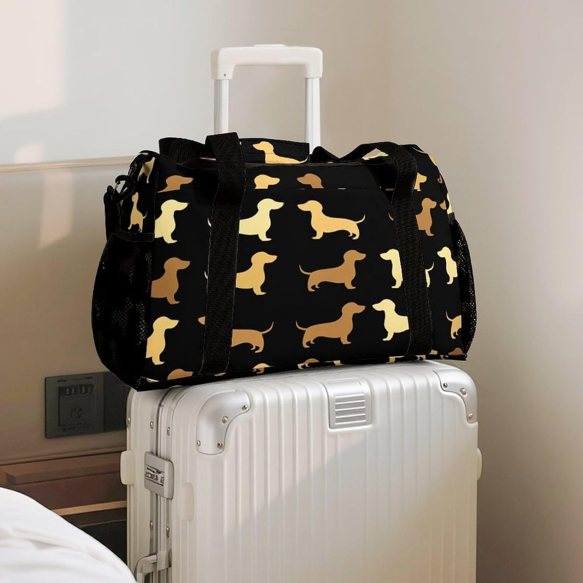Gym and Travel Weekender Bag Duffel Sports Overnight Simple Carry Options for Men Women