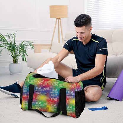 Gym and Travel Weekender Bag Duffel Sports Overnight Simple Carry Options for Men Women