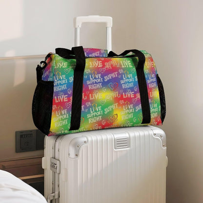 Gym and Travel Weekender Bag Duffel Sports Overnight Simple Carry Options for Men Women