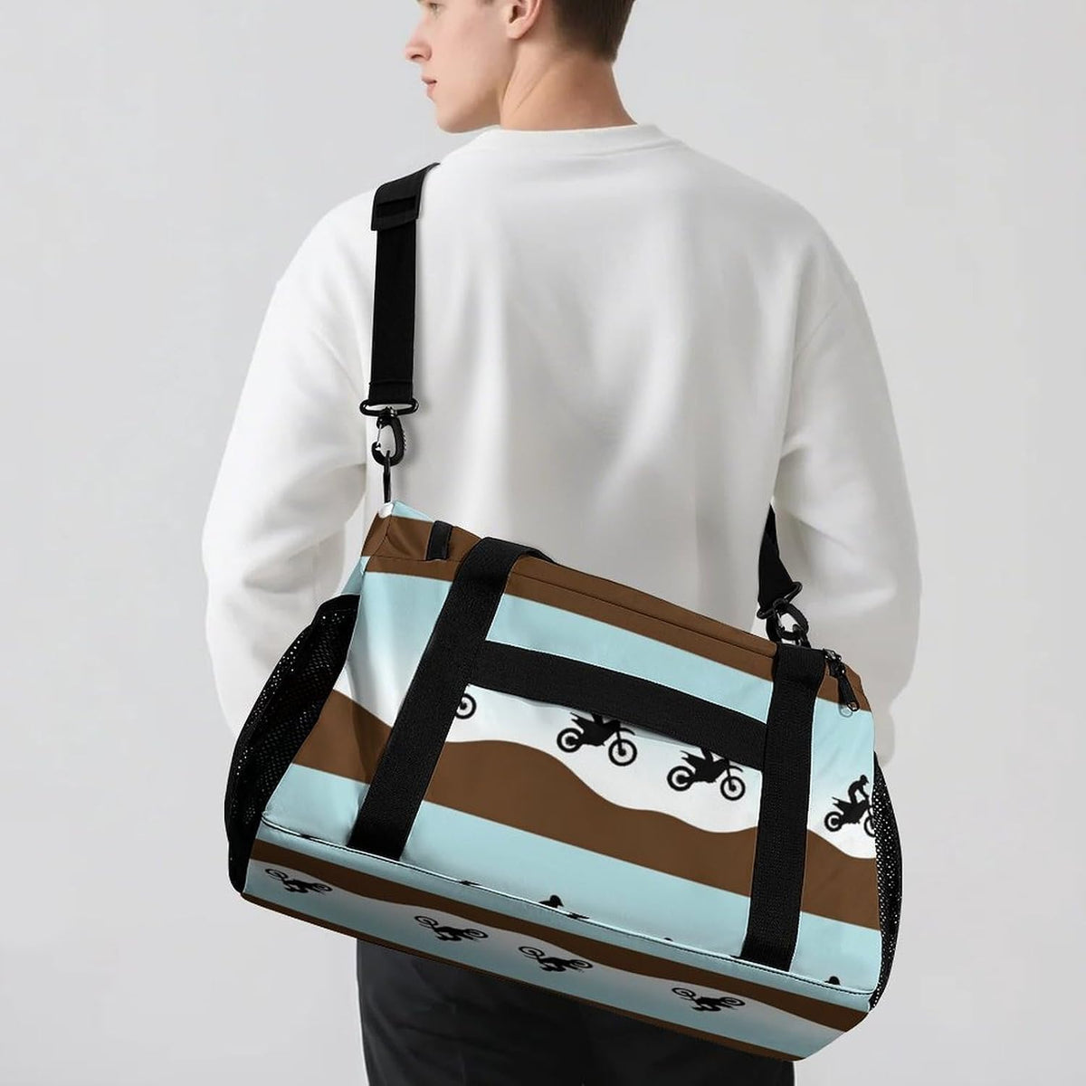 Gym and Travel Weekender Bag Duffel Sports Overnight Simple Carry Options for Men Women