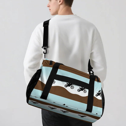 Gym and Travel Weekender Bag Duffel Sports Overnight Simple Carry Options for Men Women