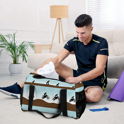 Gym and Travel Weekender Bag Duffel Sports Overnight Simple Carry Options for Men Women