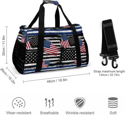 Gym and Travel Weekender Bag Duffel Sports Overnight Simple Carry Options for Men Women