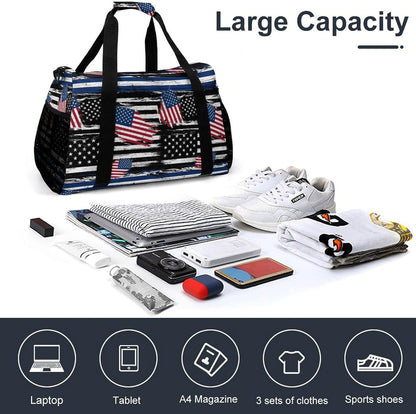 Gym and Travel Weekender Bag Duffel Sports Overnight Simple Carry Options for Men Women