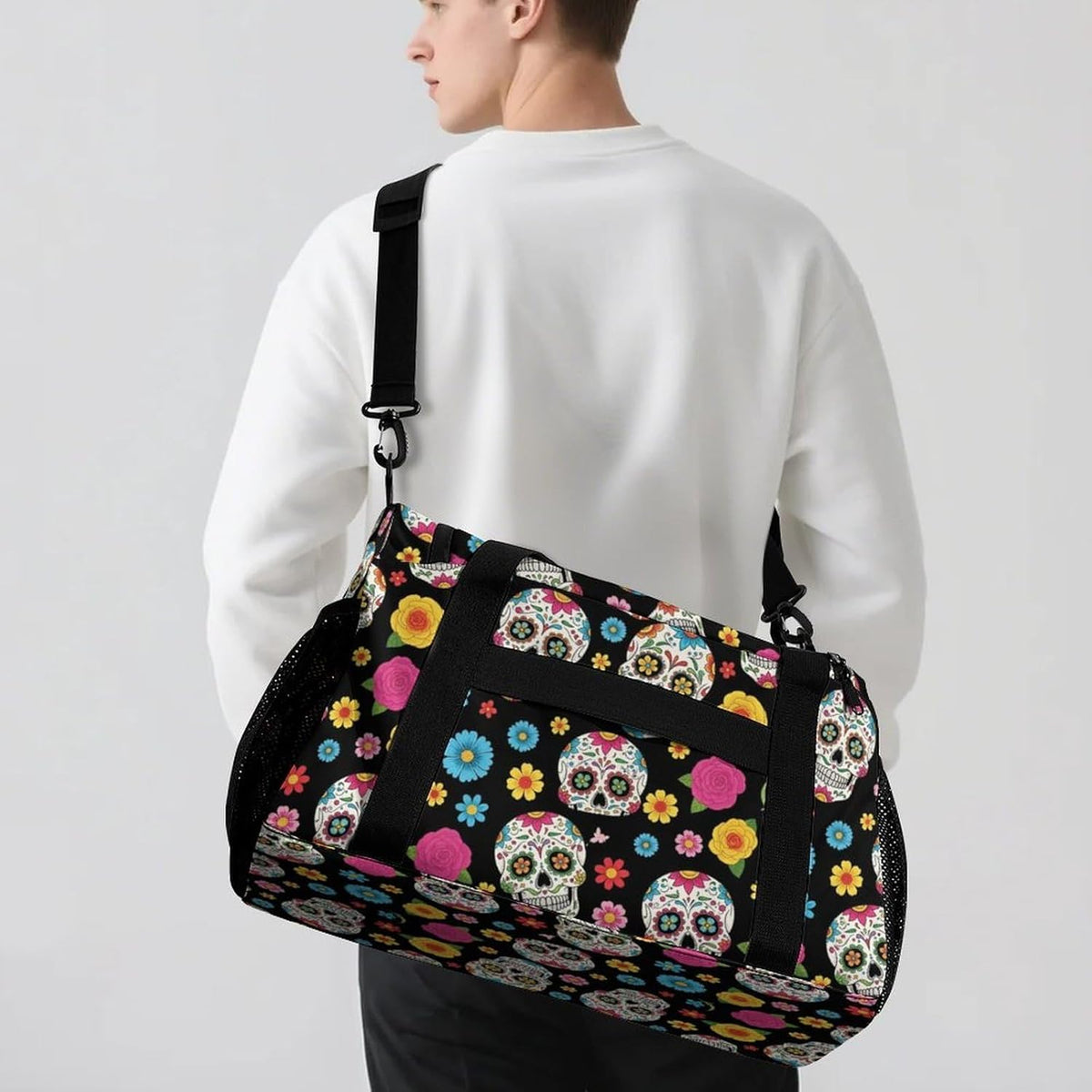 Gym and Travel Weekender Bag Duffel Sports Overnight Simple Carry Options for Men Women