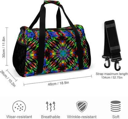 Gym and Travel Weekender Bag Duffel Sports Overnight Simple Carry Options for Men Women