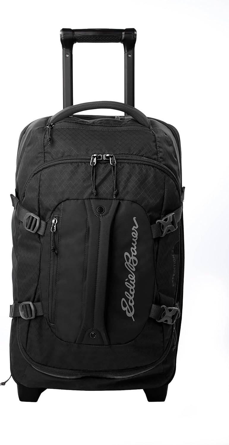 Expedition Rolling Duffel Bag with Wheels | Travel | Carry-On | Luggage | Rugged | Durable - True Blue, 22"