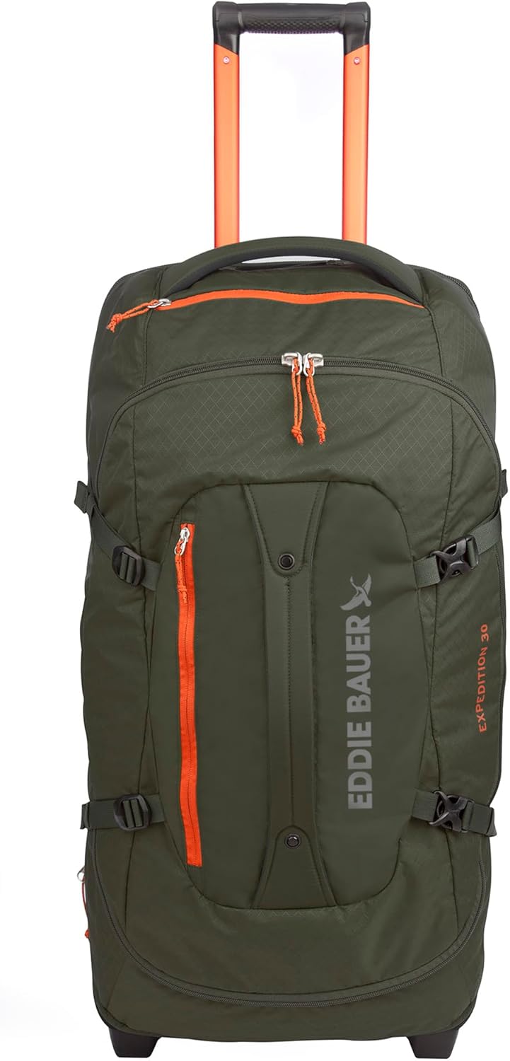 Expedition Rolling Duffel Bag with Wheels | Travel | Carry-On | Luggage | Rugged | Durable - True Blue, 22"
