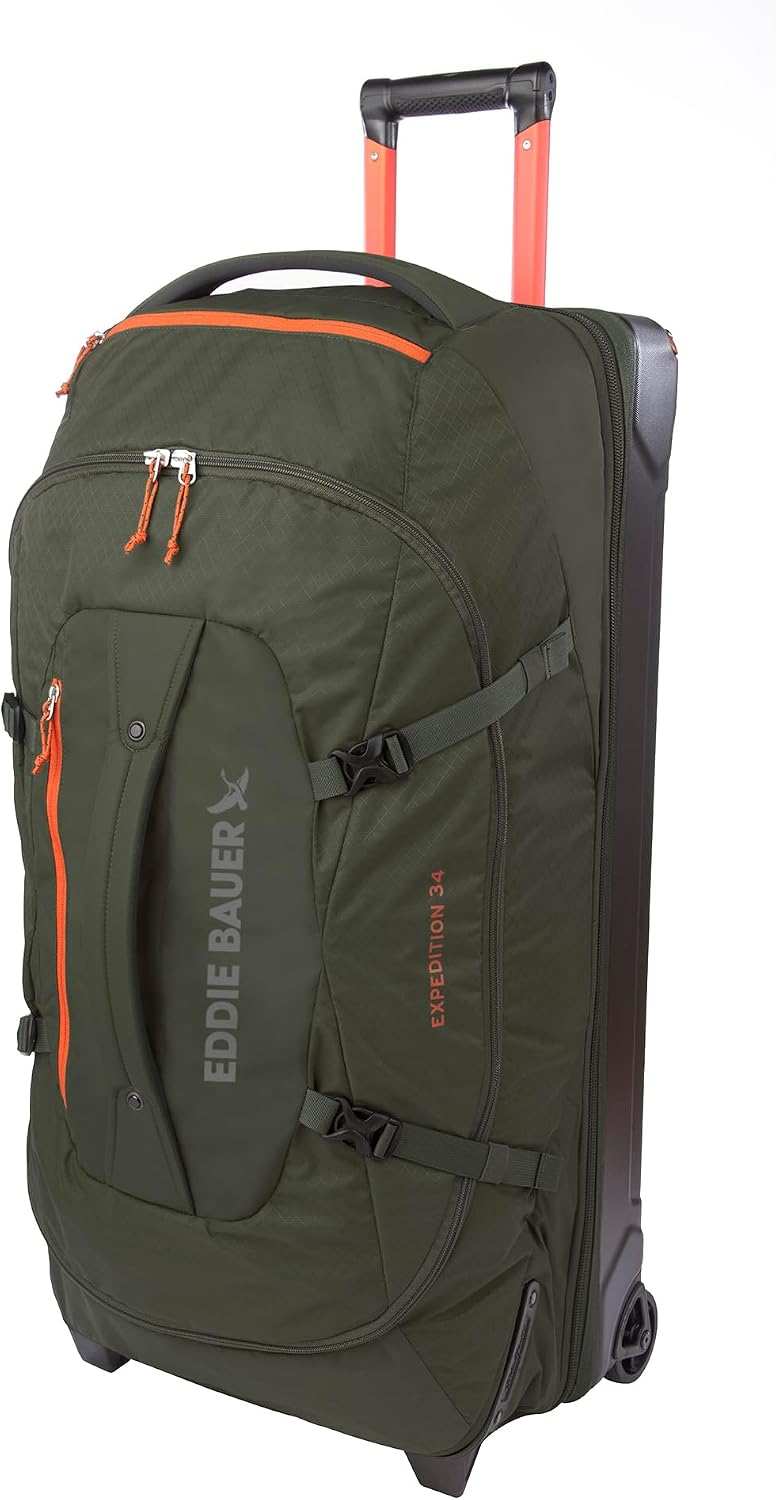Expedition Rolling Duffel Bag with Wheels | Travel | Carry-On | Luggage | Rugged | Durable - True Blue, 22"