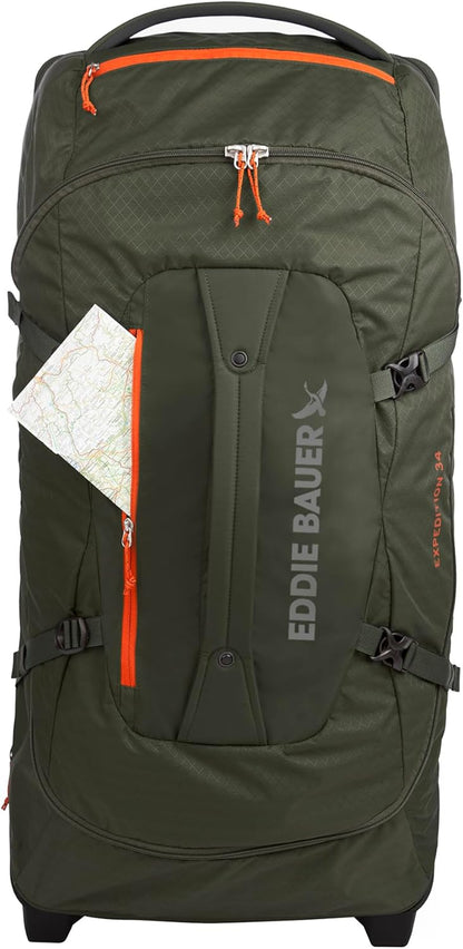 Expedition Rolling Duffel Bag with Wheels | Travel | Carry-On | Luggage | Rugged | Durable - True Blue, 22"