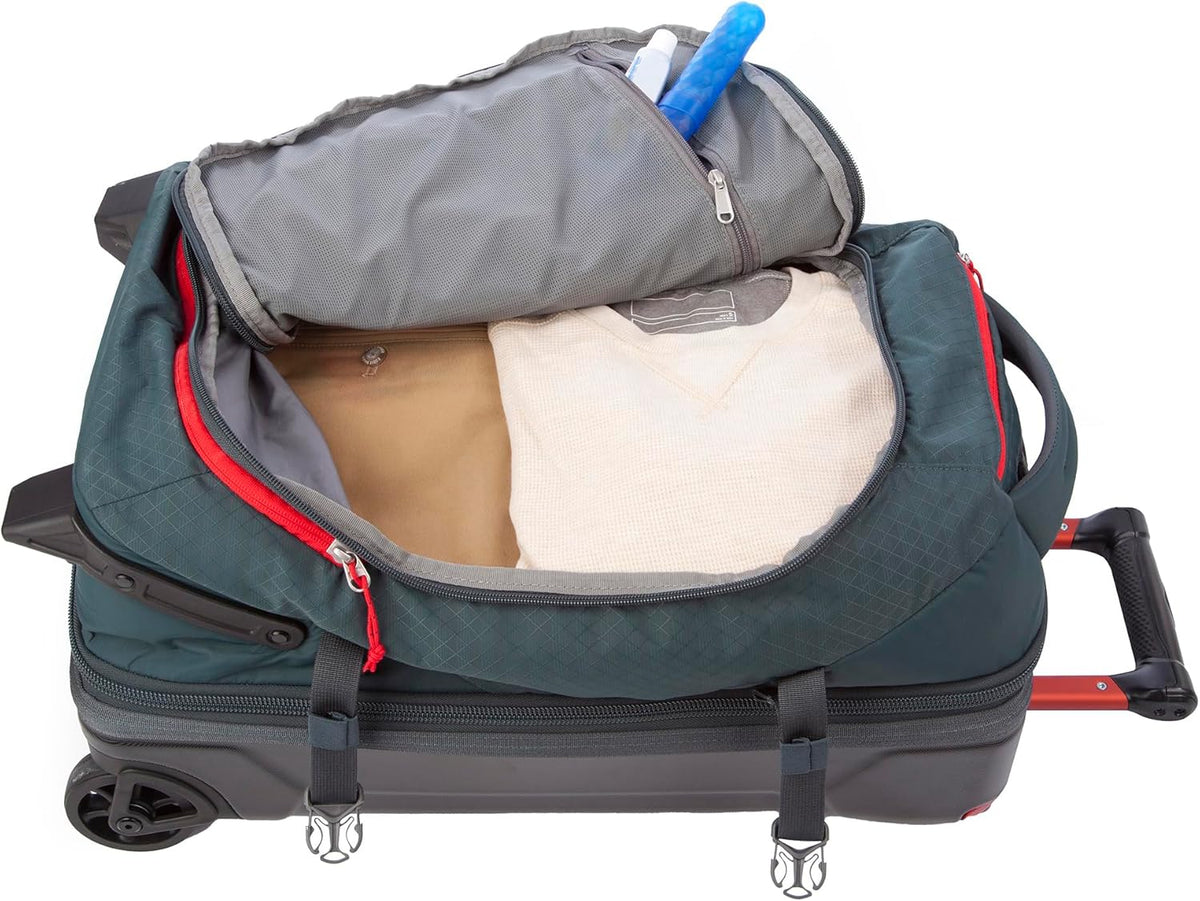 Expedition Rolling Duffel Bag with Wheels | Travel | Carry-On | Luggage | Rugged | Durable - True Blue, 22"