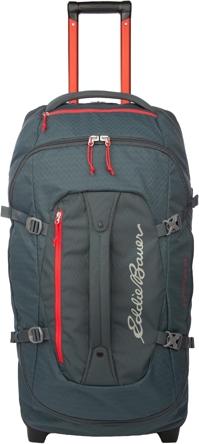 Expedition Rolling Duffel Bag with Wheels | Travel | Carry-On | Luggage | Rugged | Durable - True Blue, 22"