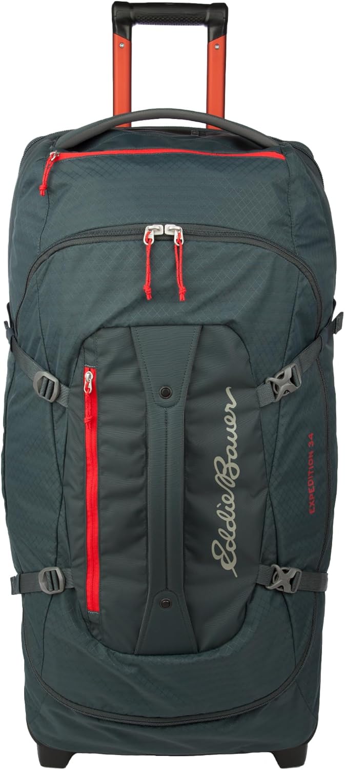 Expedition Rolling Duffel Bag with Wheels | Travel | Carry-On | Luggage | Rugged | Durable - True Blue, 22"