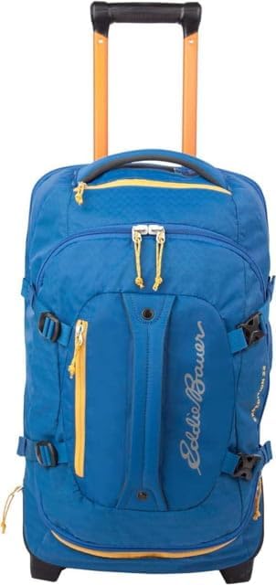 Expedition Rolling Duffel Bag with Wheels | Travel | Carry-On | Luggage | Rugged | Durable - True Blue, 22"