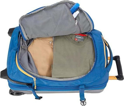 Expedition Rolling Duffel Bag with Wheels | Travel | Carry-On | Luggage | Rugged | Durable - True Blue, 22"