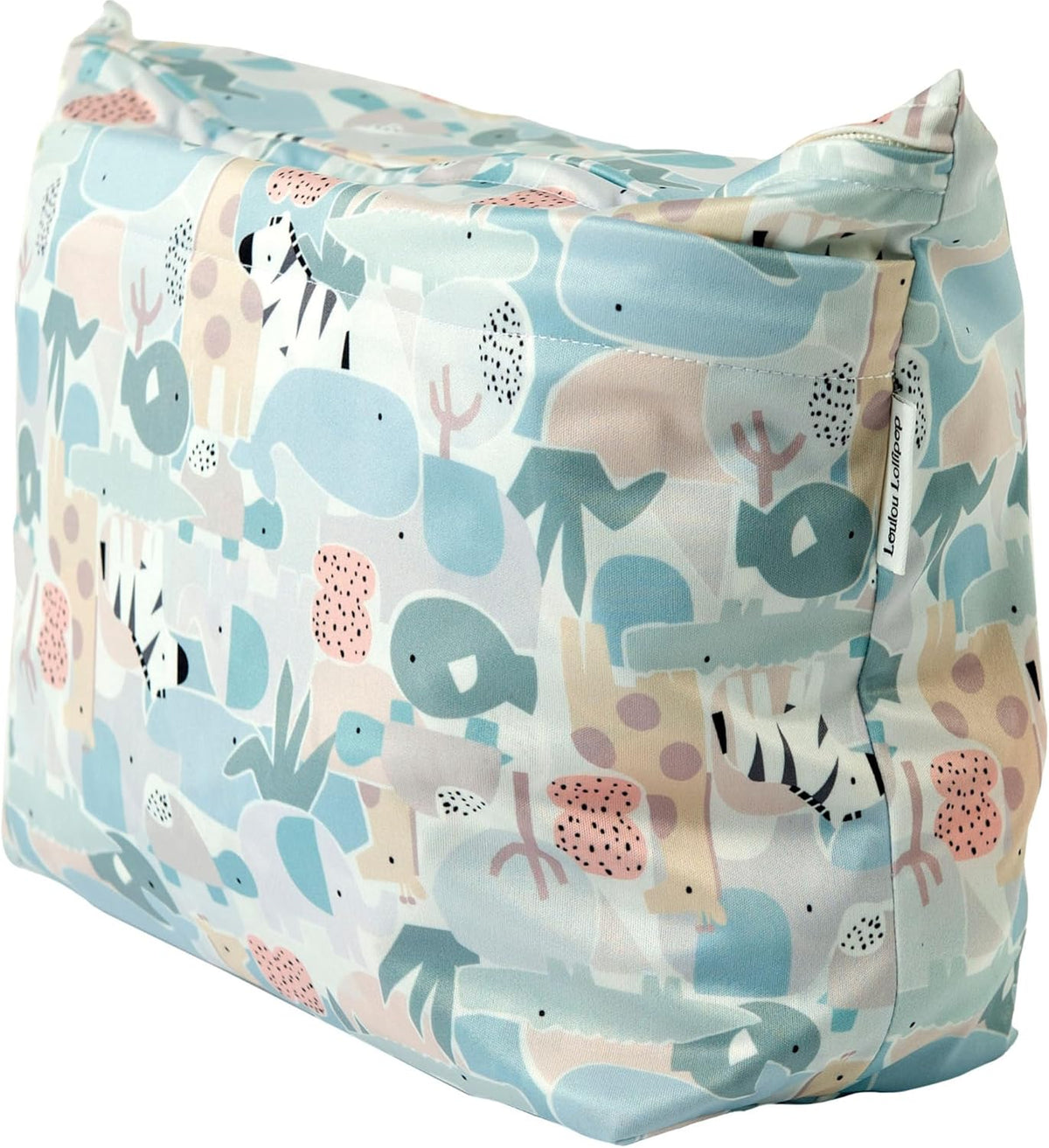 Wet Dry Bag for Diapers, Swimsuits & Daycare - Dual Compartment, Waterproof, Machine Washable Travel Pouch for Pool, Beach & On-the-Go - French Breakfast
