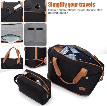 Carry on Luggage Sets 22x14x9 Airline Approved Durable Travel Luggage Suitcases with Wheels,ABS Hard Case Suitcases with Spinner Wheels,(Orange, Sets(20"/DB/TB))