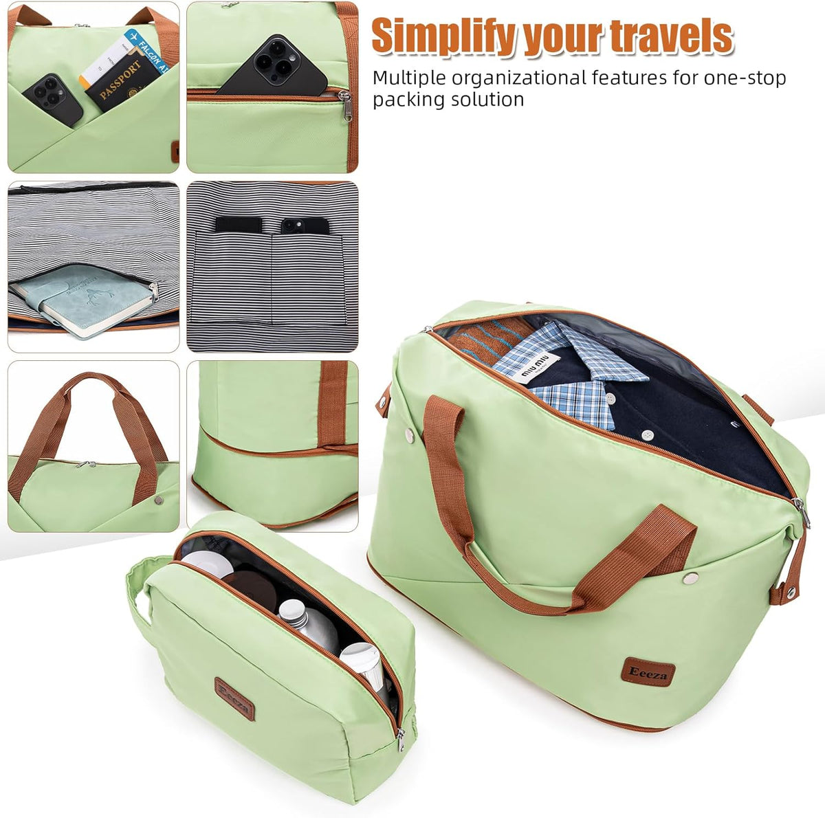 Carry on Luggage Sets 22x14x9 Airline Approved Durable Travel Luggage Suitcases with Wheels,ABS Hard Case Suitcases with Spinner Wheels,(Orange, Sets(20"/DB/TB))