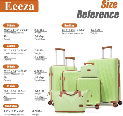 Carry on Luggage Sets 22x14x9 Airline Approved Durable Travel Luggage Suitcases with Wheels,ABS Hard Case Suitcases with Spinner Wheels,(Orange, Sets(20"/DB/TB))