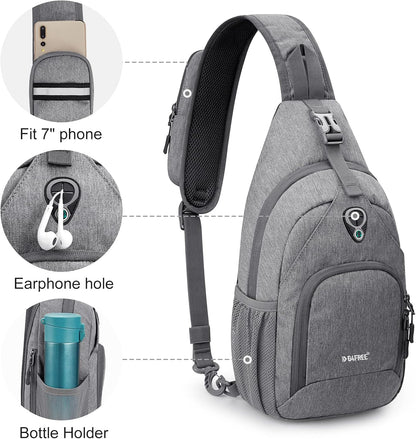 Sling Bag RFID Blocking Sling Backpack and Small Chest Shoulder Backpack