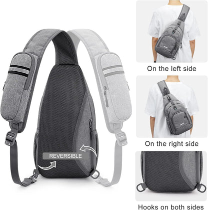 Sling Bag RFID Blocking Sling Backpack and Small Chest Shoulder Backpack