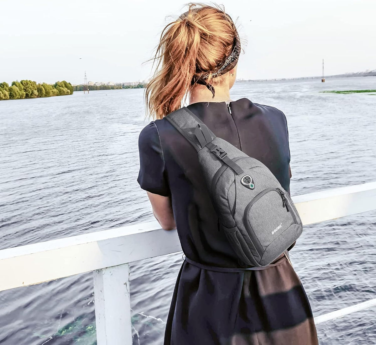 Sling Bag RFID Blocking Sling Backpack and Small Chest Shoulder Backpack