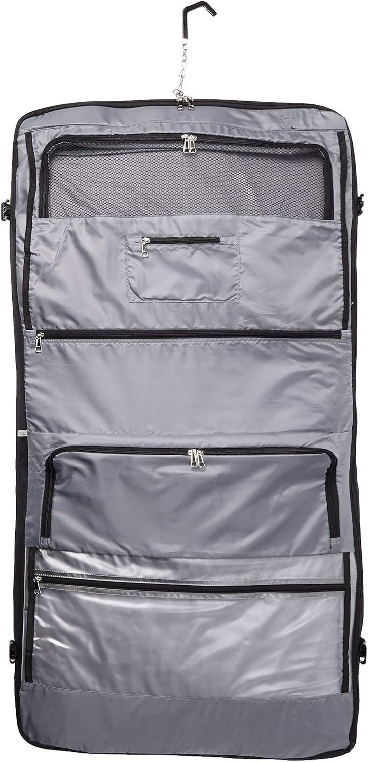 DELSEY PARIS Garment Bags Deluxe Garment Hanging Travel Bag, Black, 45 Inch