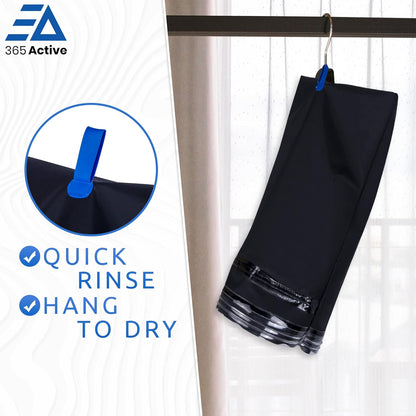 Wet & Dry Bag for Swimsuit, Gym Clothes; Smell Proof Small Gym Bag; Reusable Compression Swim Bag, Travel Laundry Bag; Isolate Wet Clothes, Remove Odor